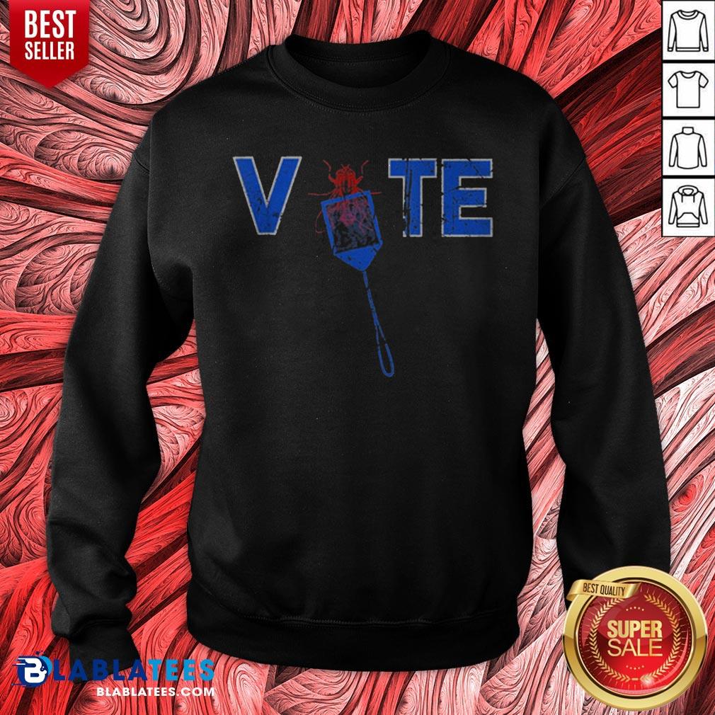 Vote Truth Over Flies Fly Swatter Biden 2020 Shirt - Image 2