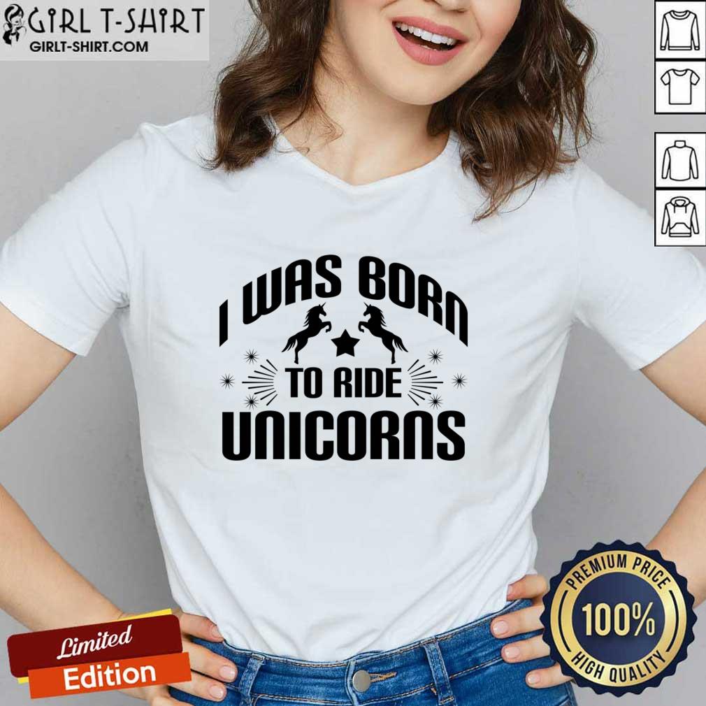 Was Born To Ride Unicorns Shirt - Image 3