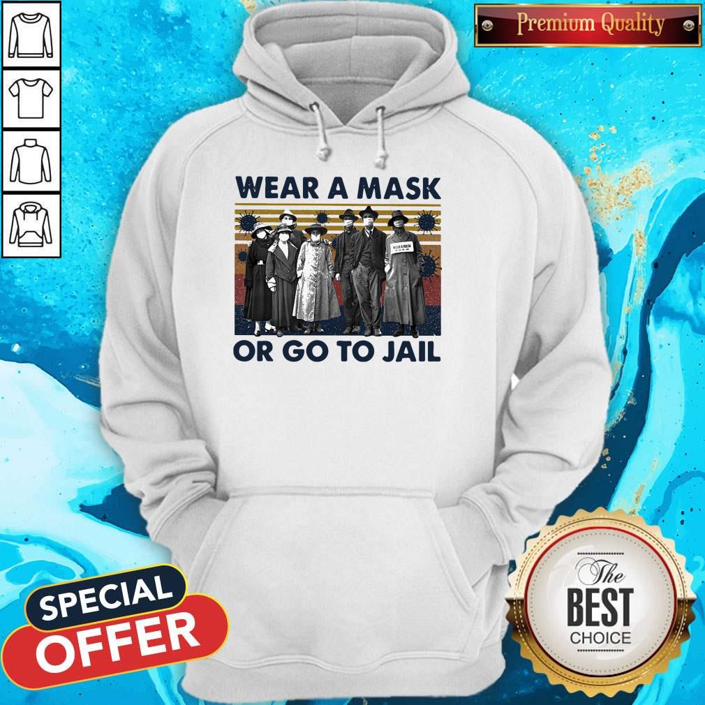 Wear A Mask Or Go To Jakl Coronavirus Vintage Retro Shirt - Image 3
