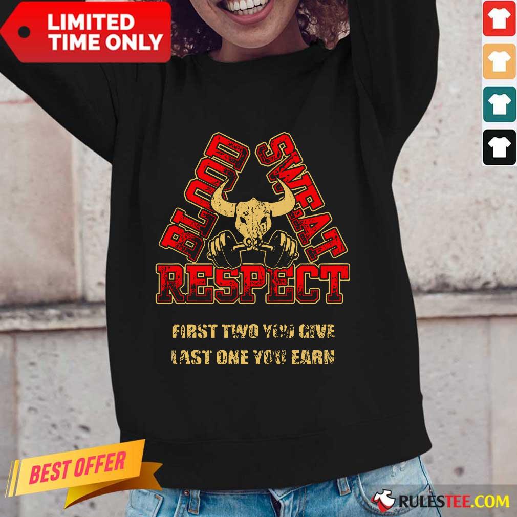 Weightlifting Blood Sweat Respect Shirt - Image 2