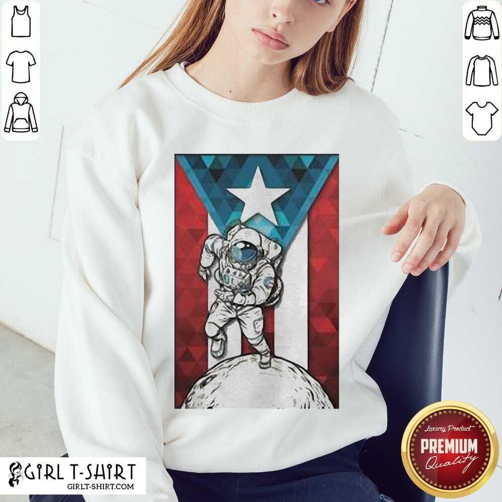 Well Astronaut Borincano Flag Shirt - Image 4