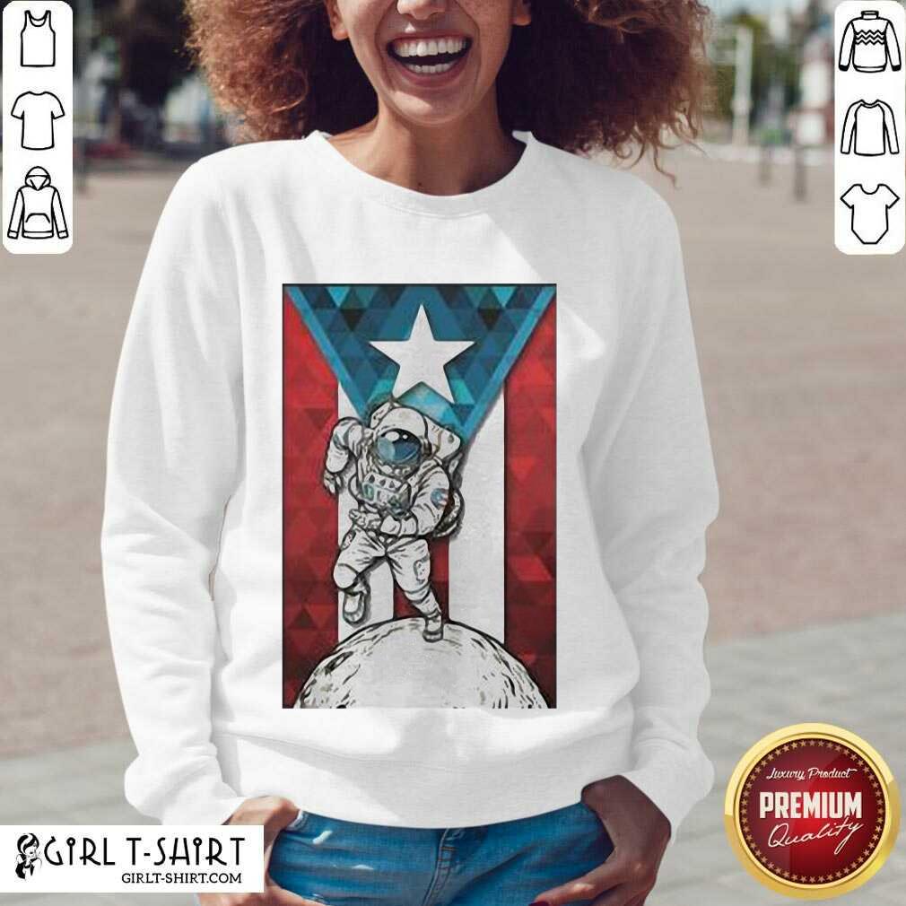 Well Astronaut Borincano Flag Shirt - Image 2