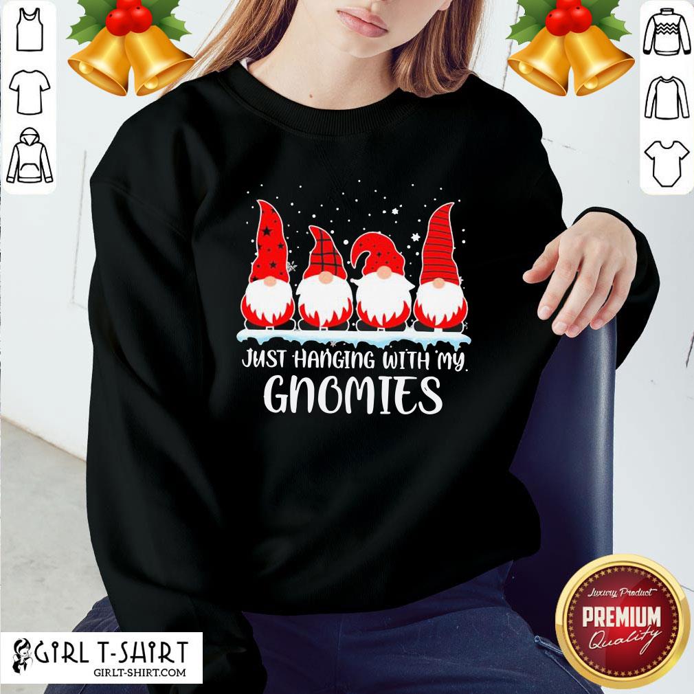 Well Just Hanging With My Gnomies Christmas 2020 Shirt - Image 4