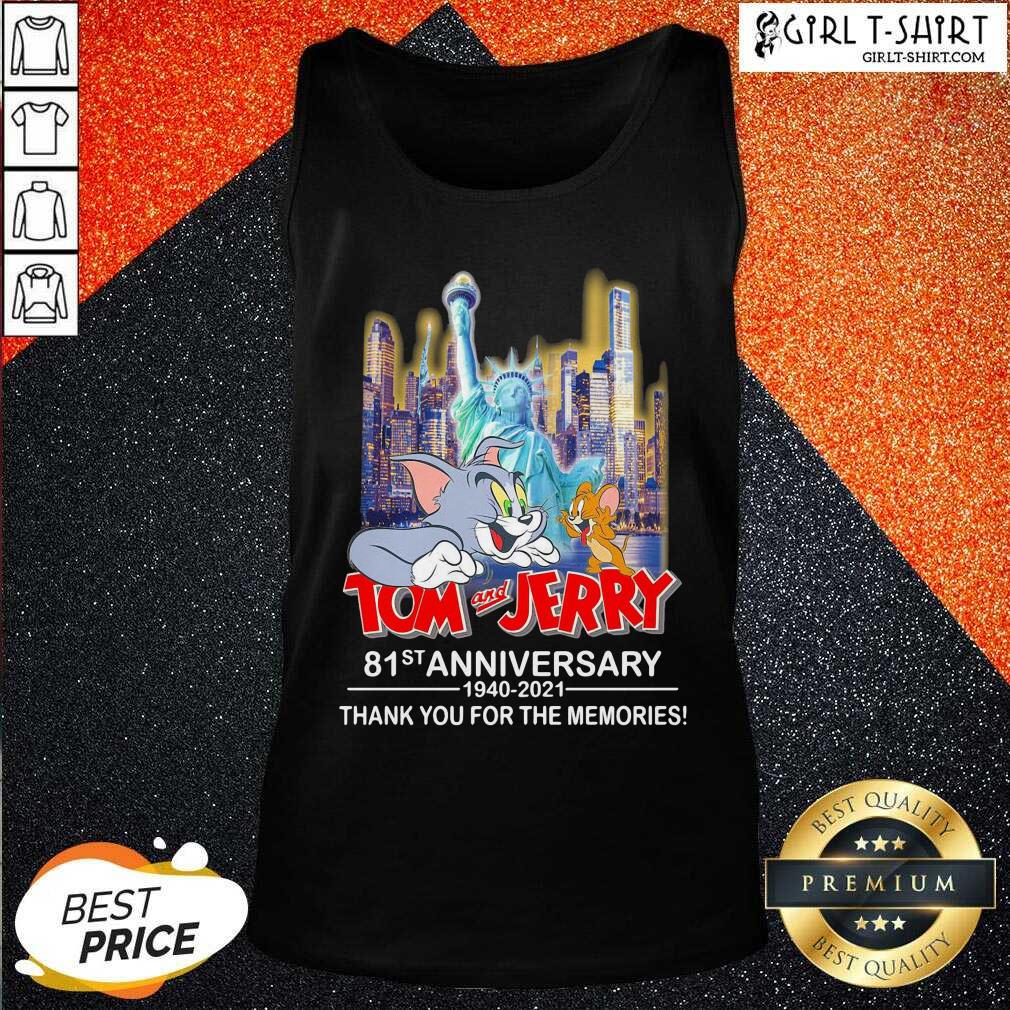 Well Tom And Jerry 81st Anniversary 1940 2021 Thank You For The Memories Shirt - Image 3