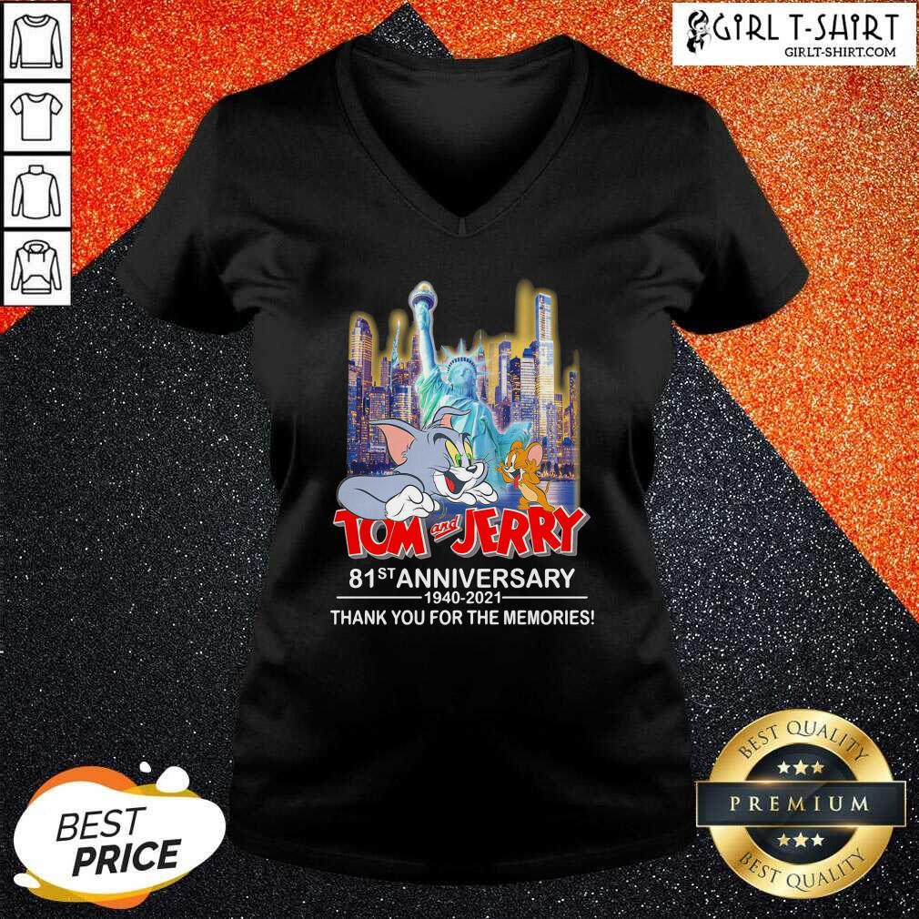 Well Tom And Jerry 81st Anniversary 1940 2021 Thank You For The Memories Shirt - Image 2