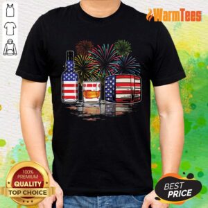 Whisky USA Flag Firework Shirt