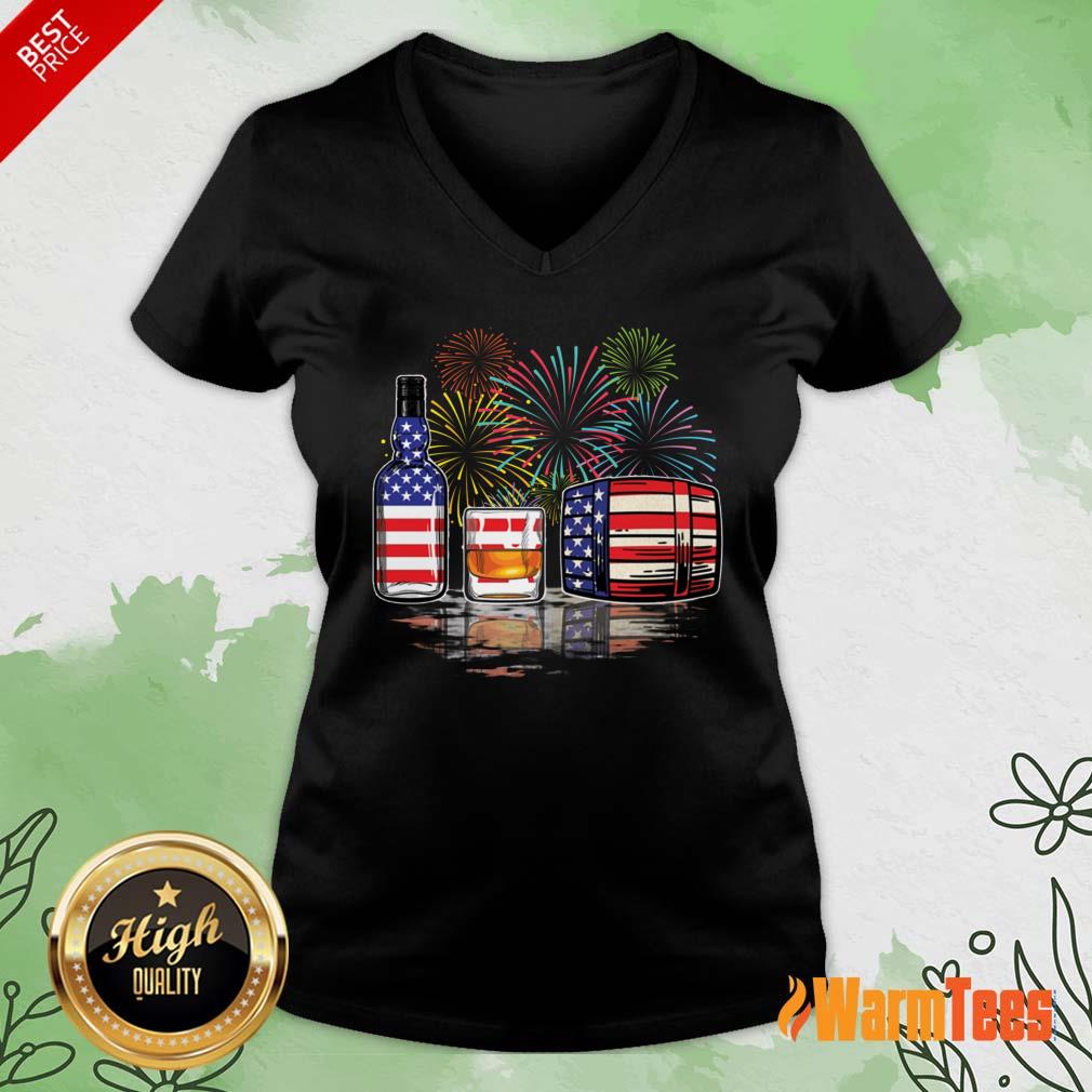 Whisky USA Flag Firework Shirt - Image 4