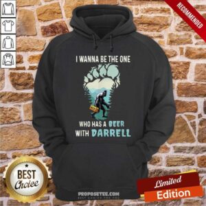 Alternative view of Who Has A Beer With Darrell Shirt