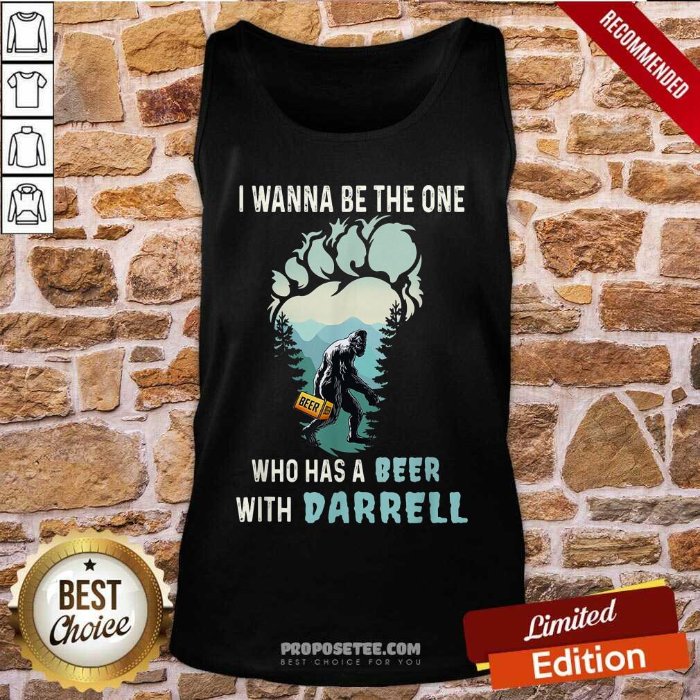 Who Has A Beer With Darrell Shirt - Image 4