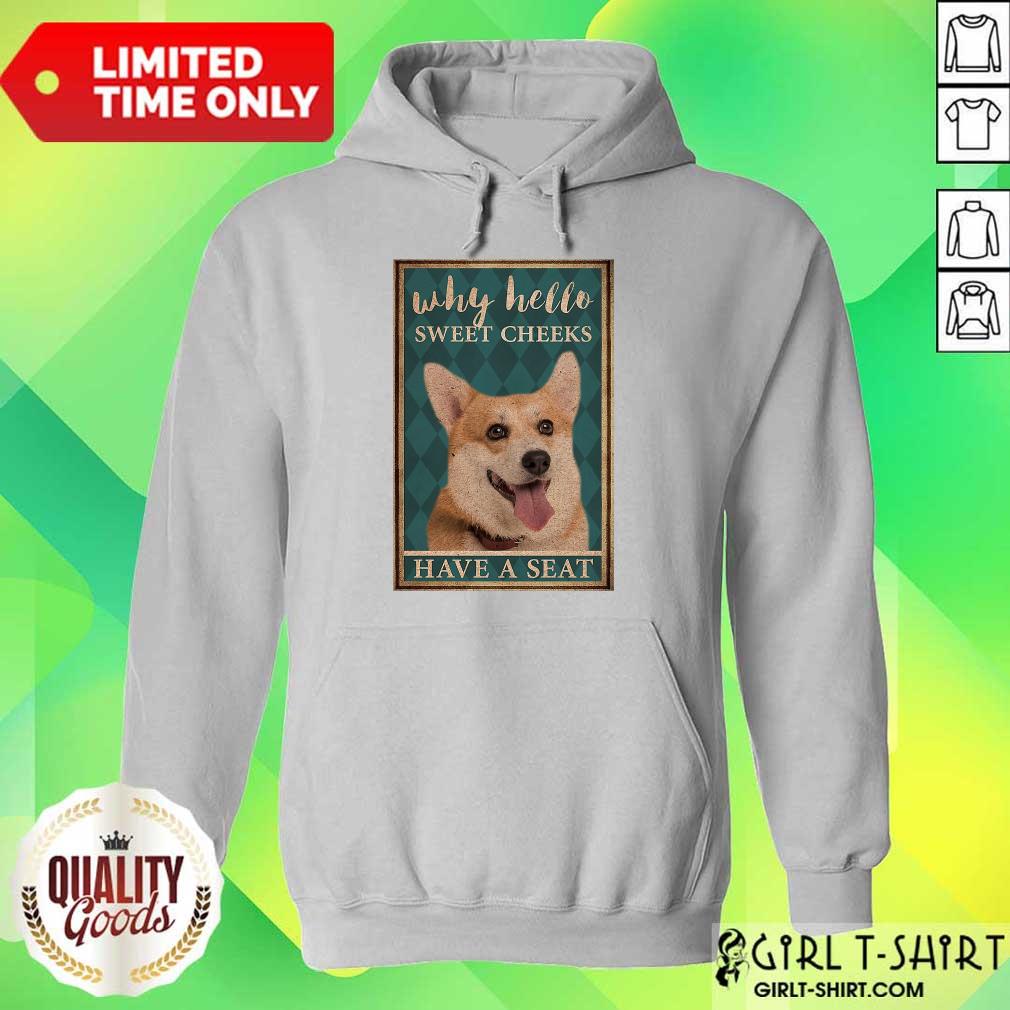 Why Hello Sweet Cheeks Coggy Dog Shirt - Image 3