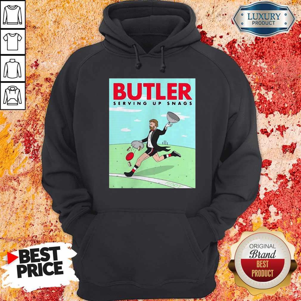 Wicked I Love Butler Serving Up Snags Shirt - Image 5