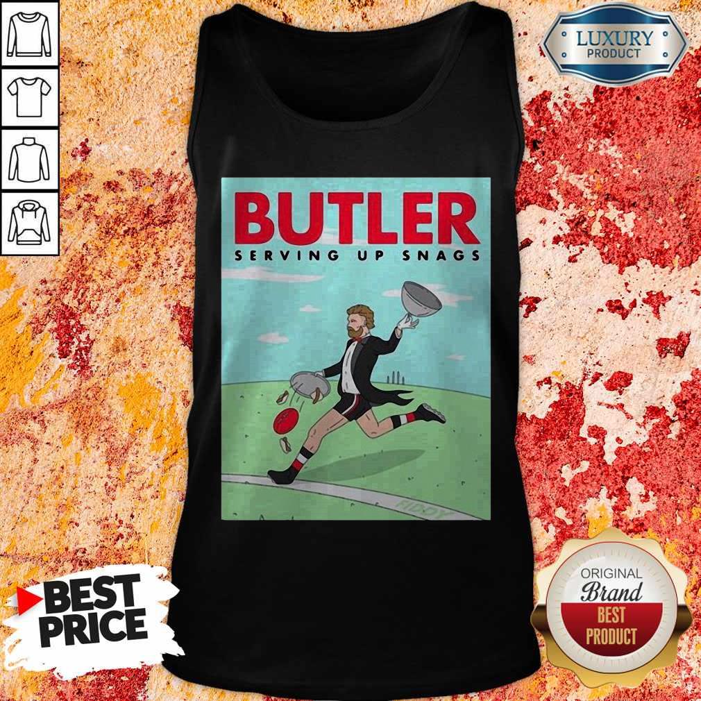 Wicked I Love Butler Serving Up Snags Shirt - Image 3