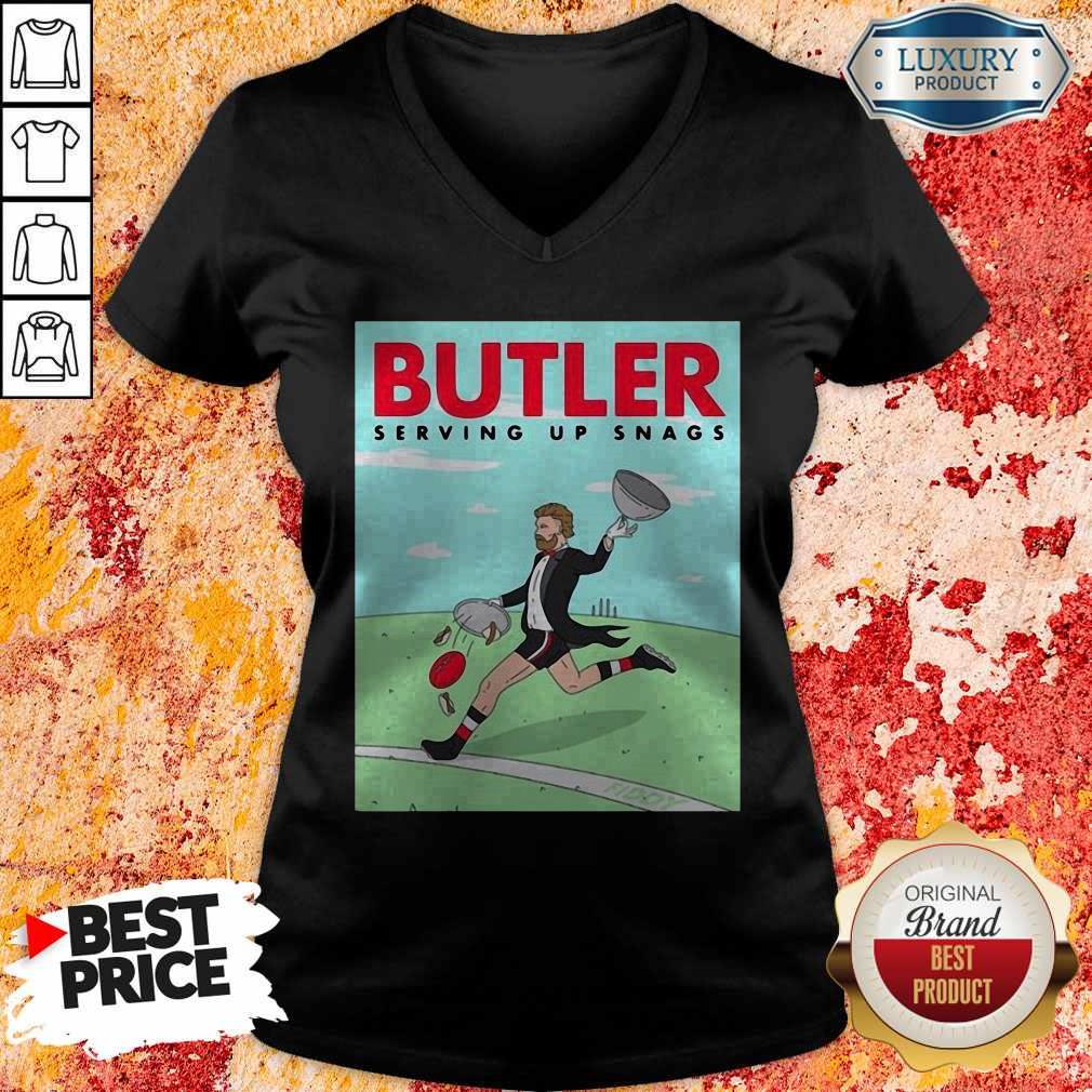 Wicked I Love Butler Serving Up Snags Shirt - Image 2