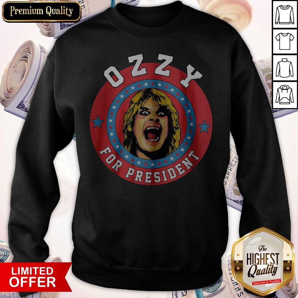 Wicked I Really Love Ozzy For President Shirt - Image 4