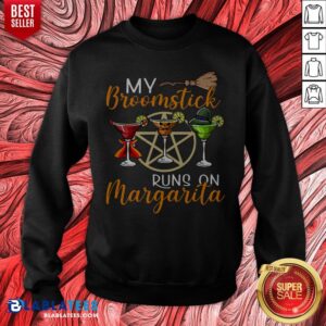 Alternative view of Wines My Broomstick Runs On Margarita Supernatural Halloween Shirt