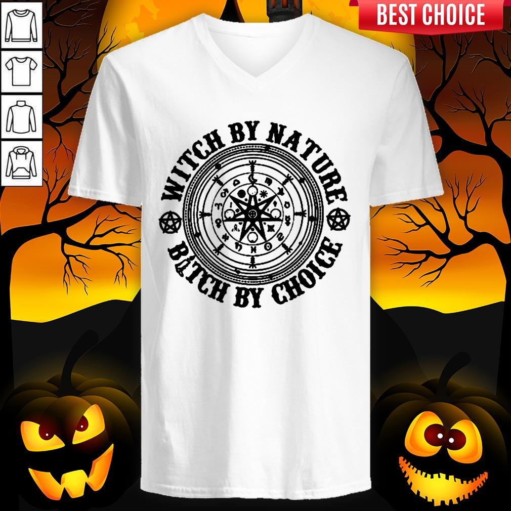 Witch By Nature Bitch By Choice Halloween Shirt - Image 3