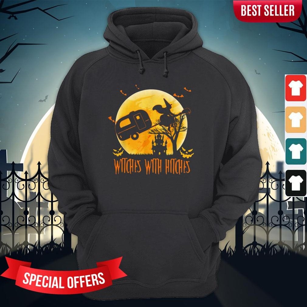 Witches With Hitches Camping Halloween Shirt - Image 2