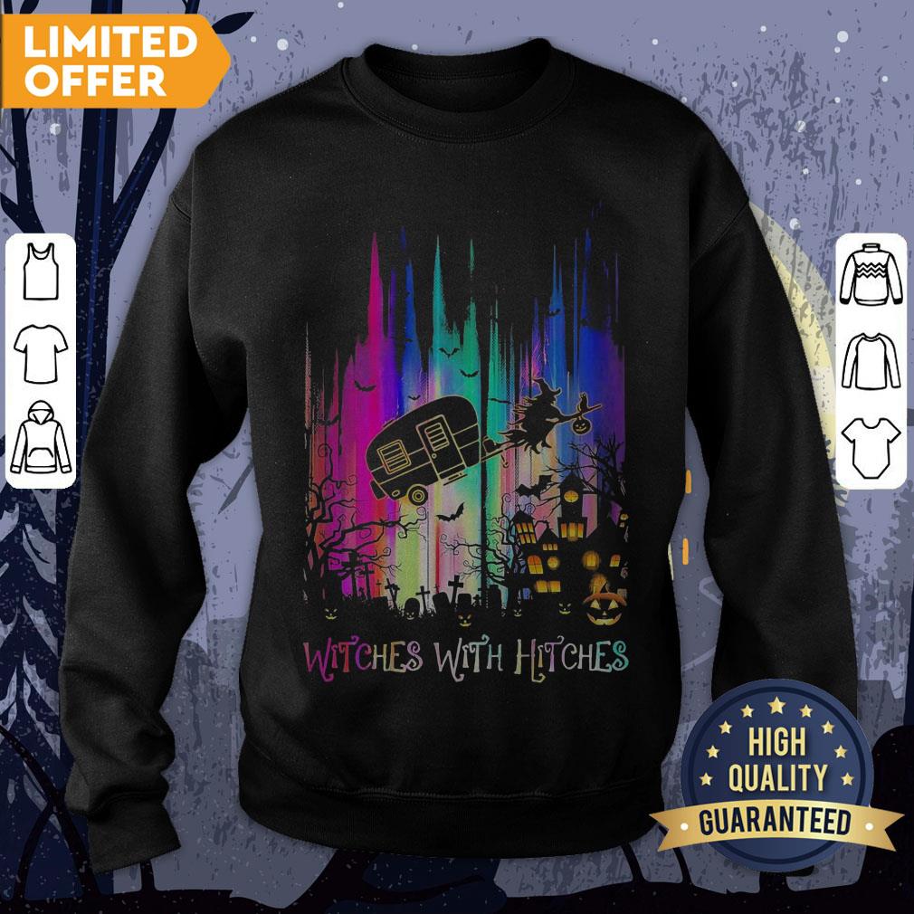 Witches With Hitches Colorful Halloween Shirt - Image 4