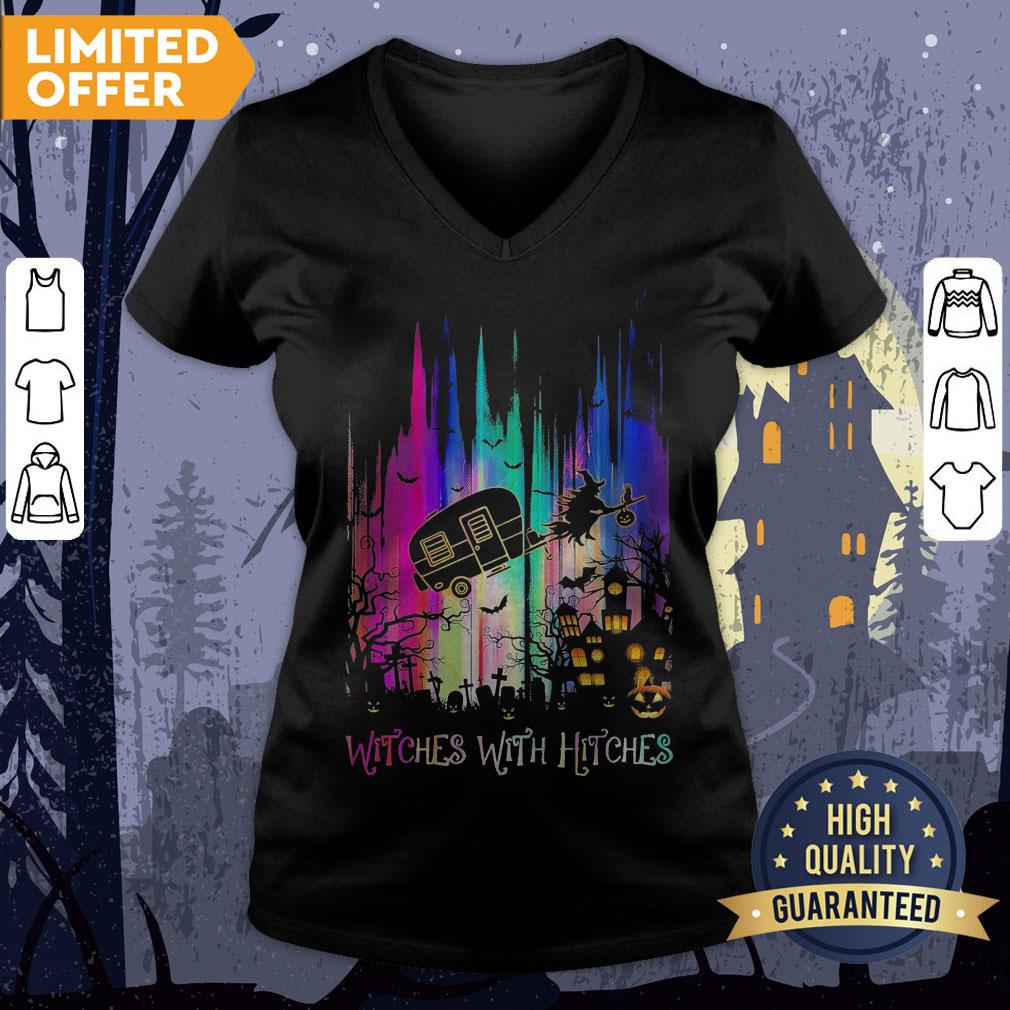 Witches With Hitches Colorful Halloween Shirt - Image 3