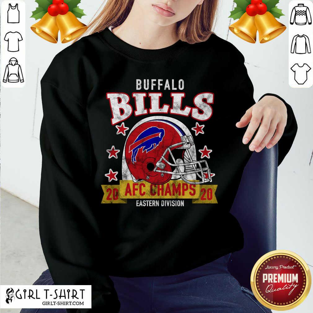 Wonder Distressed Bills 2020 Afc East Champs Shirt - Image 4