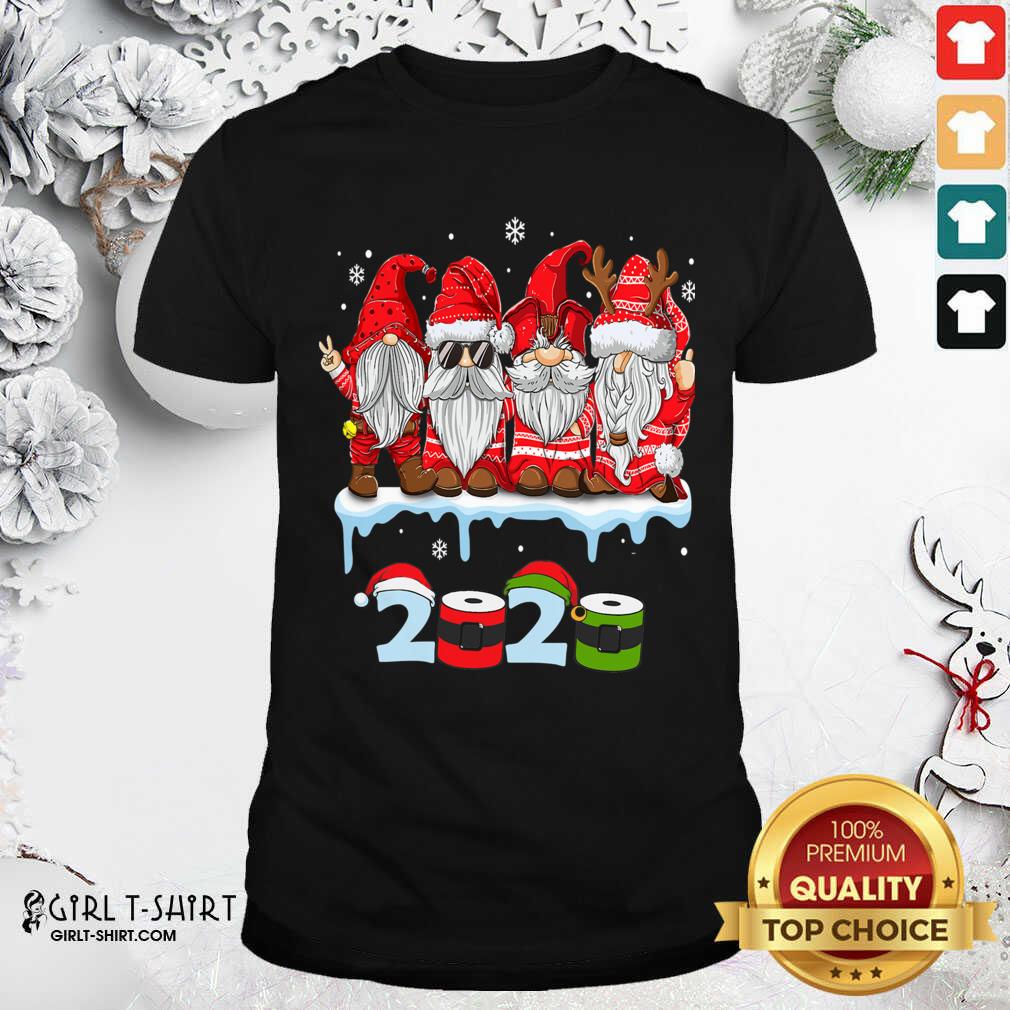 Wonder Merry Christmas Gnomes Wear Mask 2020 Quarantine Xmas Shirt
