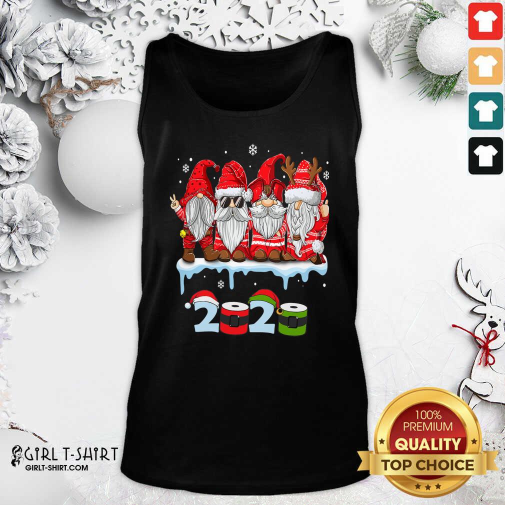 Wonder Merry Christmas Gnomes Wear Mask 2020 Quarantine Xmas Shirt - Image 3
