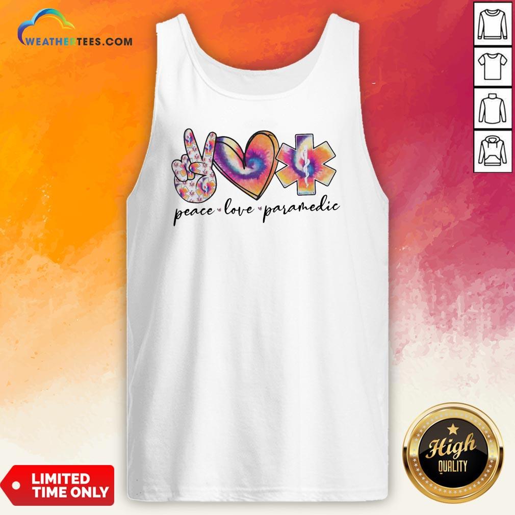 Wonder Peace Love Paramedic Colorful Shirt - Image 3