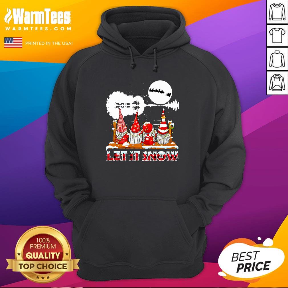 Wonderful Gnomies Let Is Snow Christmas Shirt - Image 5