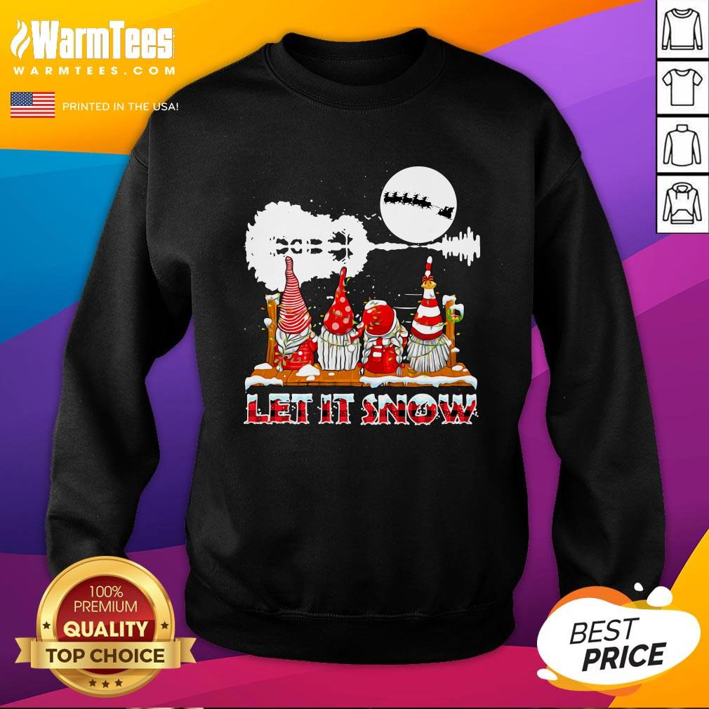 Wonderful Gnomies Let Is Snow Christmas Shirt - Image 4