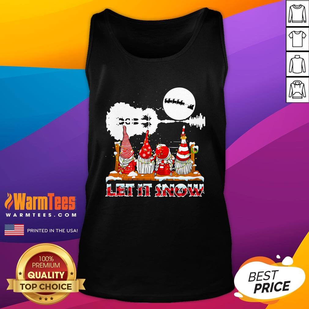 Wonderful Gnomies Let Is Snow Christmas Shirt - Image 3