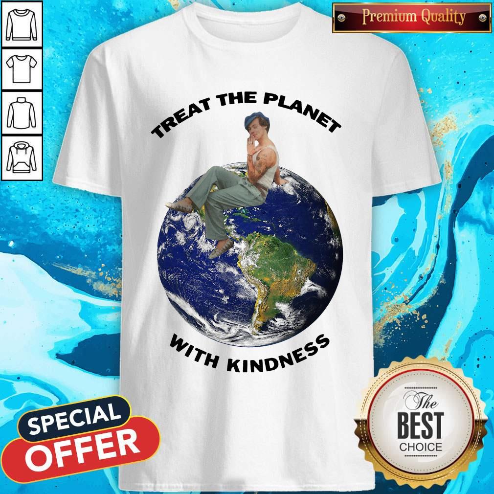 Wonderful Harry Styles Treat The Planet With Kindness Shirt