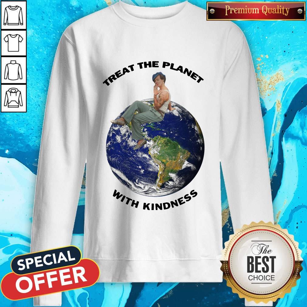 Wonderful Harry Styles Treat The Planet With Kindness Shirt - Image 4