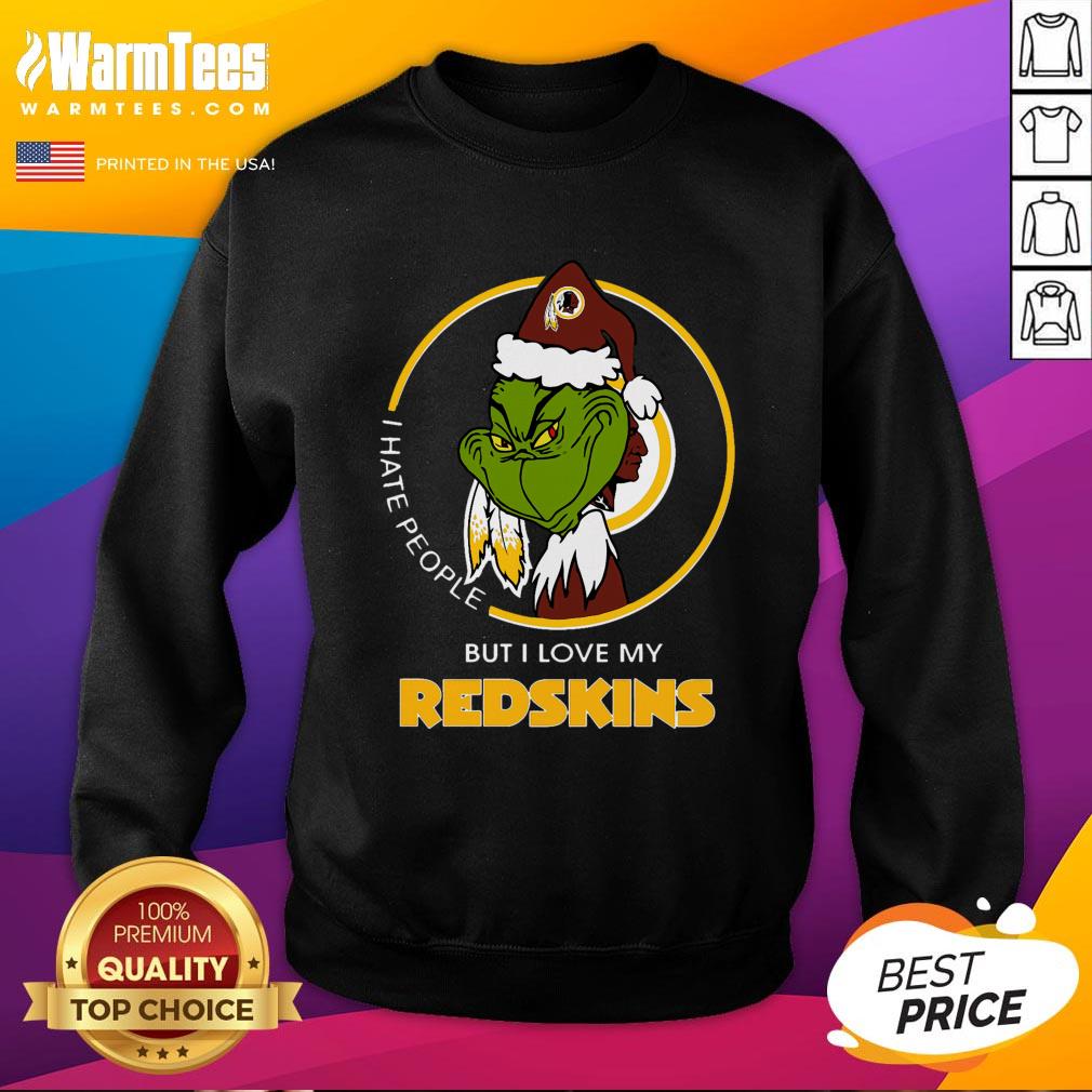 Wonderful I Hate People But I Love My Redskins Shirt - Image 4