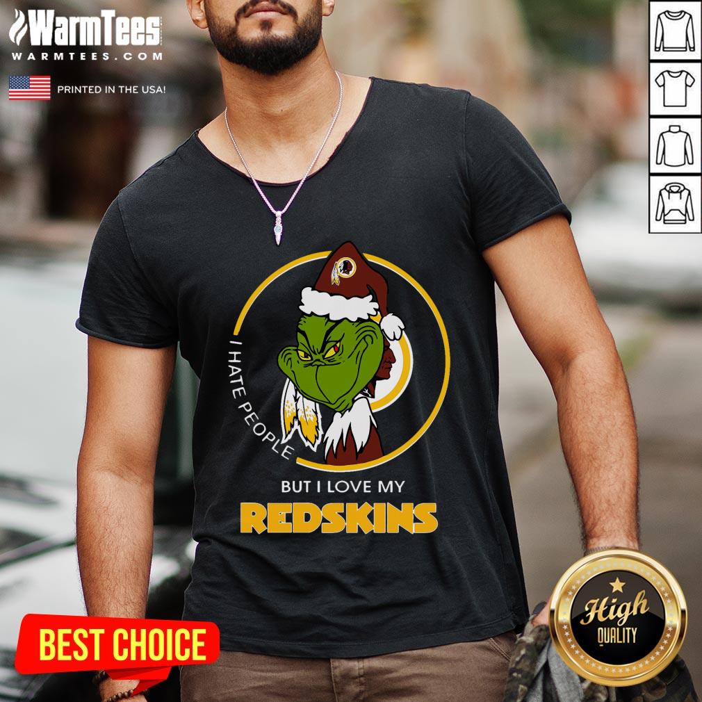 Wonderful I Hate People But I Love My Redskins Shirt - Image 2