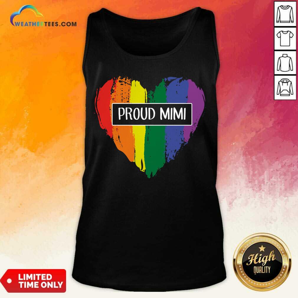 Wonderful Proud Mimi Rainbow Heart 6 Shirt - Image 5