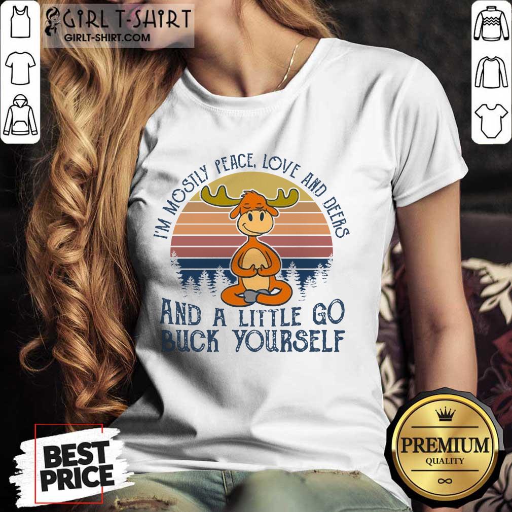 Wonderful Reindeer Deers And A little Go Buck Yourself Shirt - Image 2