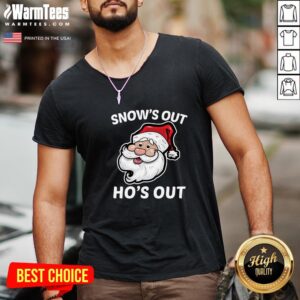 Alternative view of Wonderful Santa Claus Snow’s Out Ho’s Out Christmas Shirt