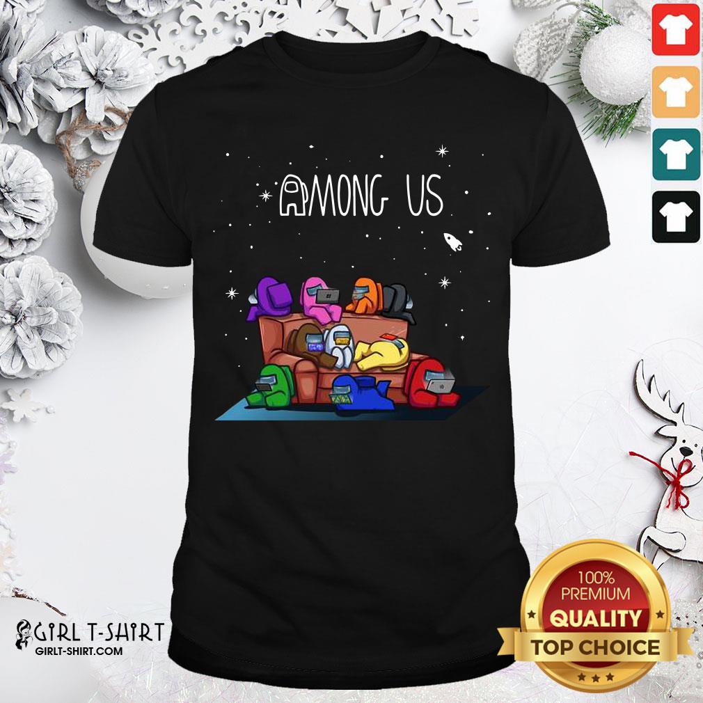 Yellow Among Us The Space Galaxy Finding Impostor Shirt