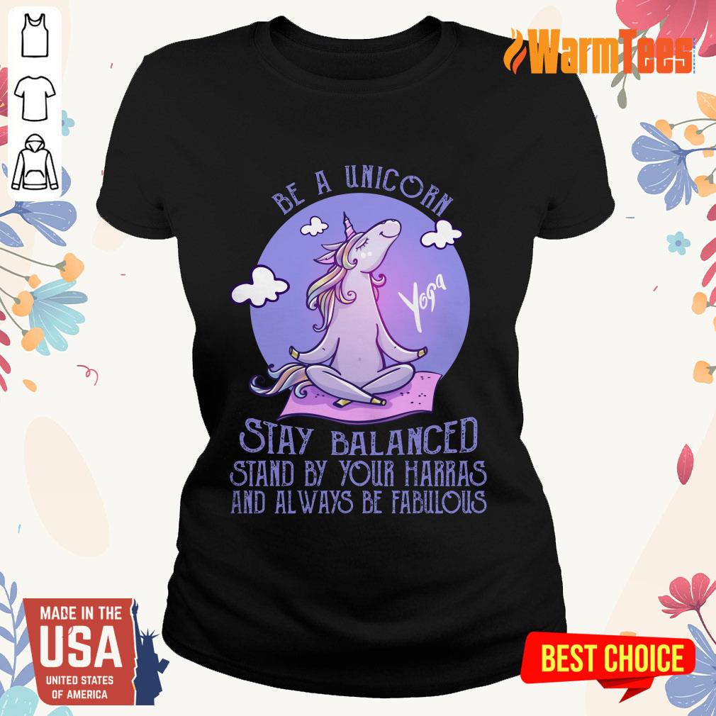 Yoga Be A Unicorn Stay Balanced Shirt - Image 3