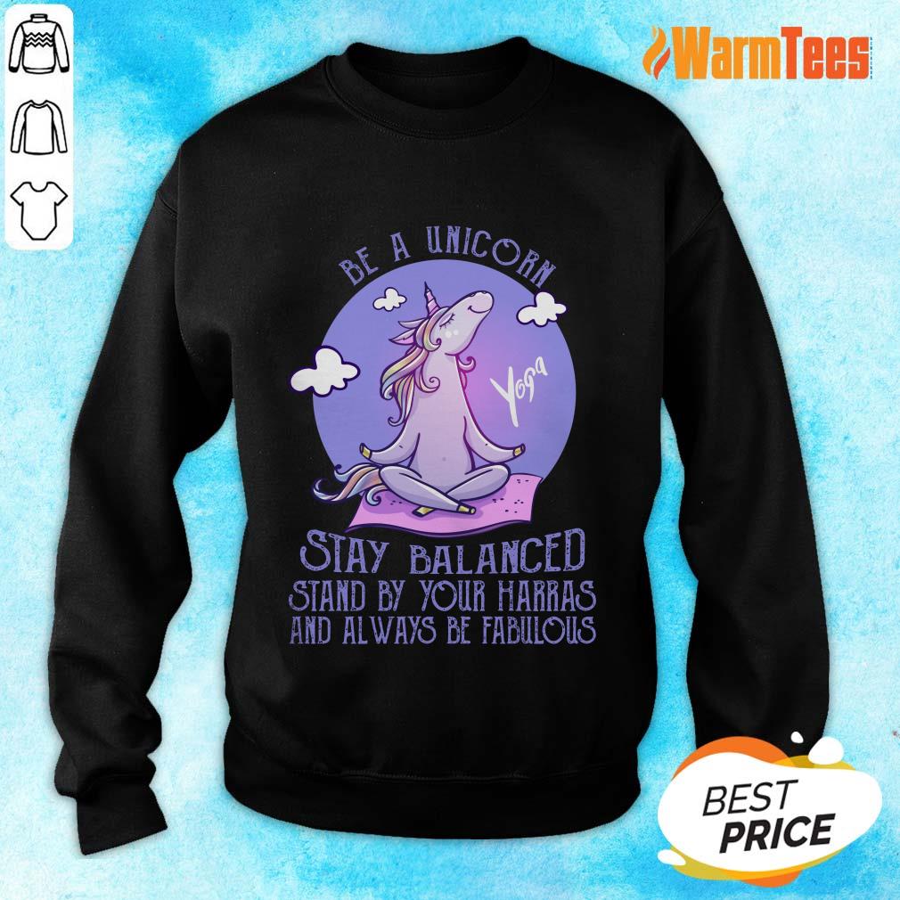 Yoga Be A Unicorn Stay Balanced Shirt - Image 2