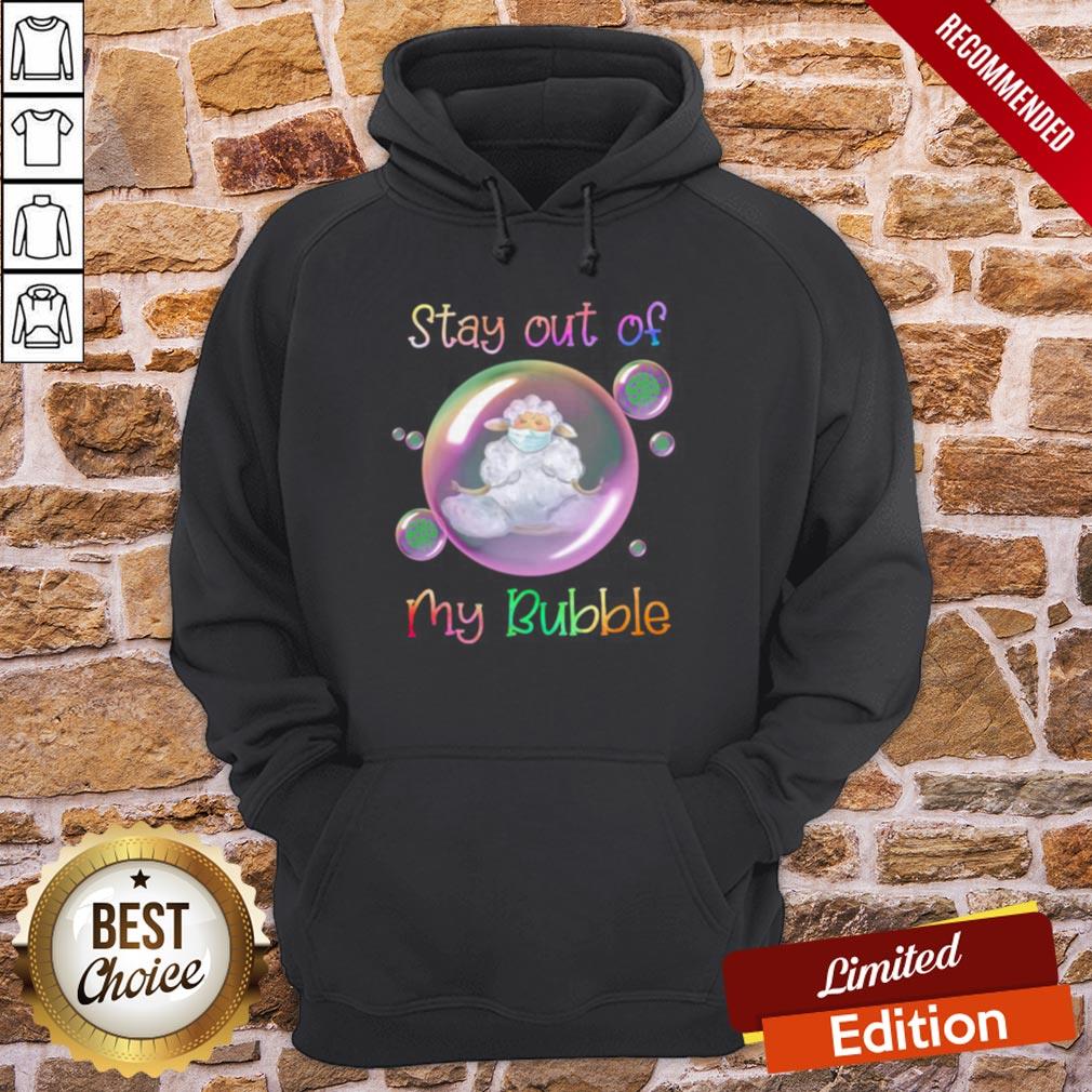 Yoga Sheep Mask Stay Out Of My Bubble Covid 19 T-Shirt - Image 5