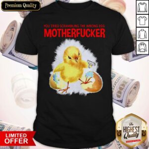 You Tried Scambling The Wrong Egg Mothefucker Shirt