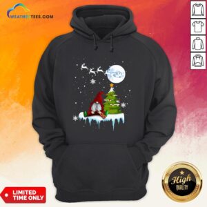 Alternative view of Young Funny Gnome Play Violin Merry Christmas Shirt