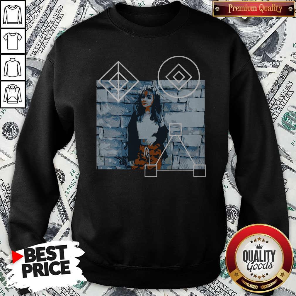 Zoe Laverne Merch Abstract Zoe Laverne Merch Grey Shirt - Image 5